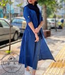 مانتو جین بلند مهگل کد 3023
