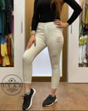 شلوار جین سفید ژاپدار کد 3086