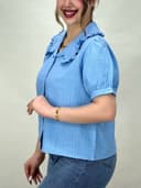 شومیز یقه bb دلوین کد 3159