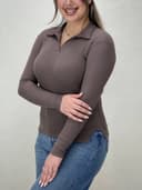 بلوز یقه شکاری ترنم کد 3205